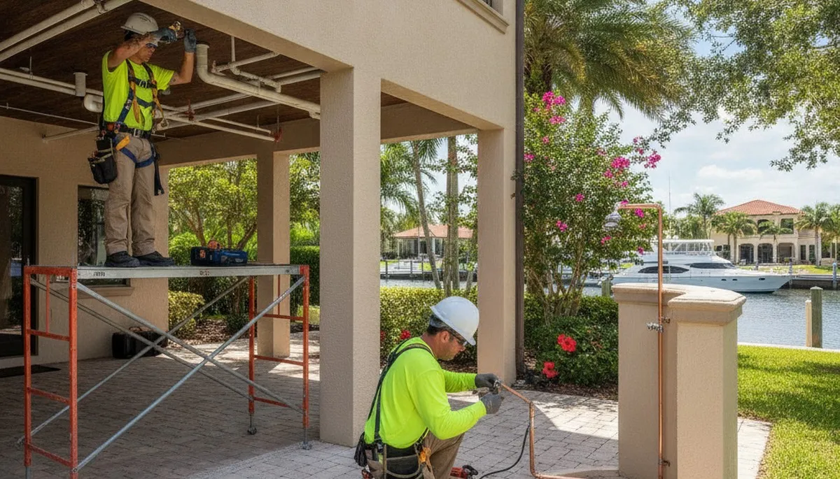 Plumber repairing a pipe in Brandon, FL for reliable plumbing repair services