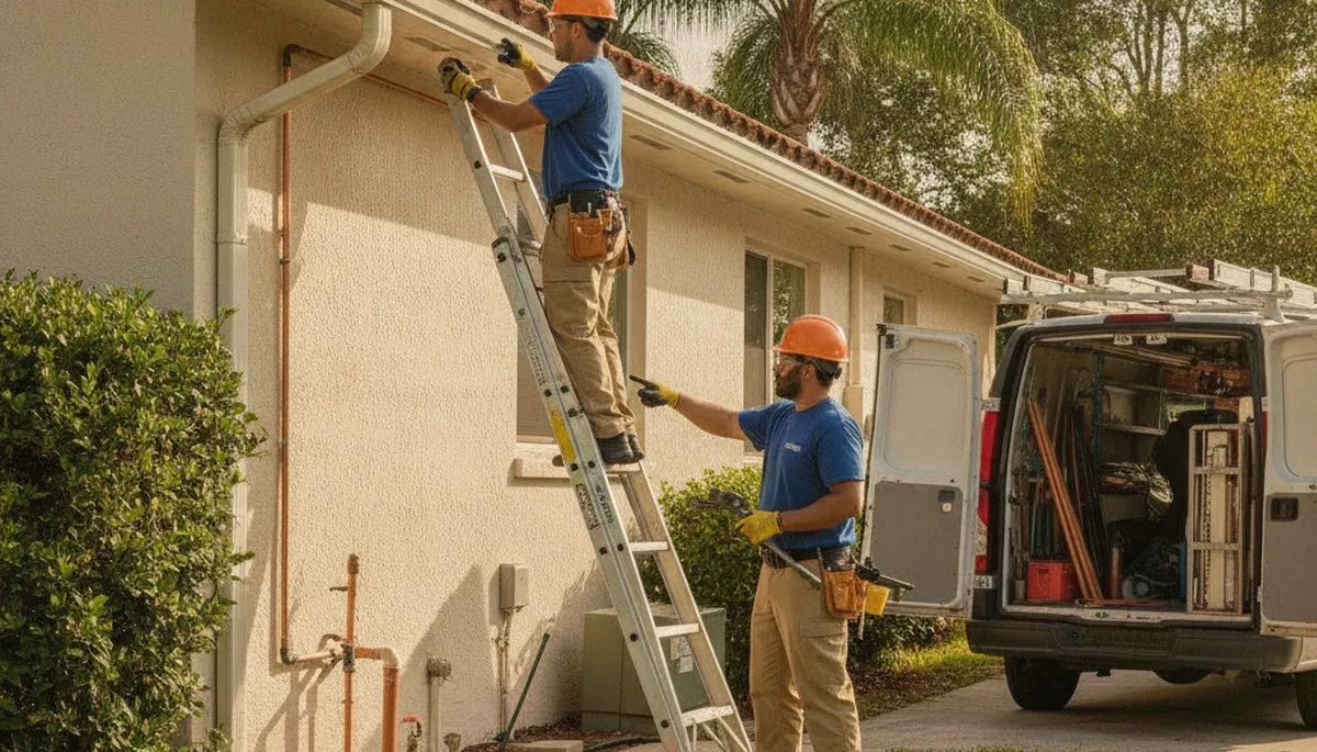 Professional plumber service van in Brandon, FL for plumbing repair and emergency service