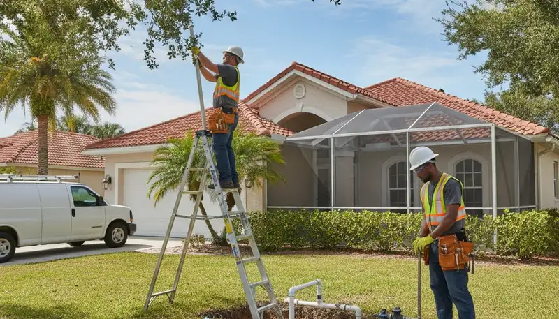 Brandon, FL plumbing repair technician fixing a residential leak for plumbersbrandonfl-new.com