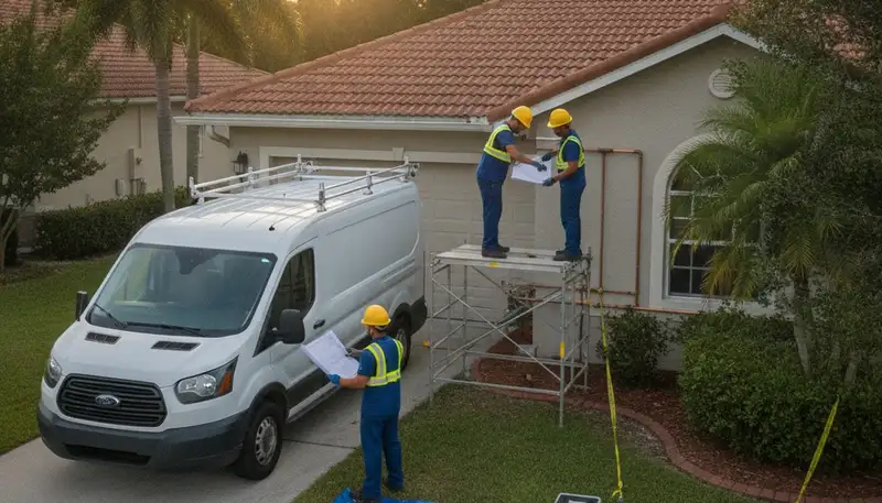 Brandon, FL plumber repairing a plumbing issue for a local home service customer
