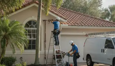 Plumber repairing a leak in Brandon, FL for plumbing repair service