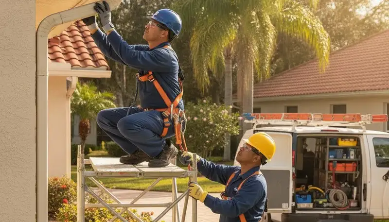 Plumber service truck in Brandon, FL for plumbing repair and emergency drain service