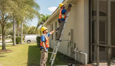 Brandon, FL plumbing repair technician servicing pipes for a local plumbing business