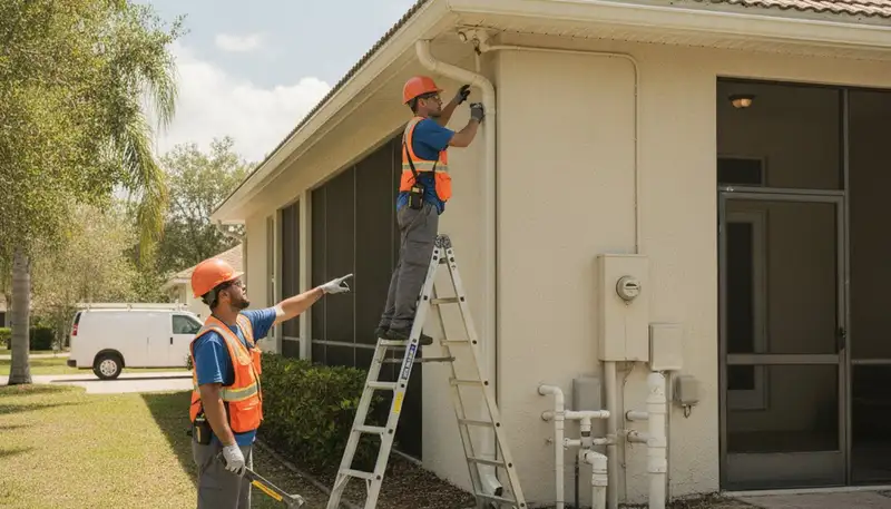 Professional plumber repairing a leak in Brandon, FL for plumbing repair services